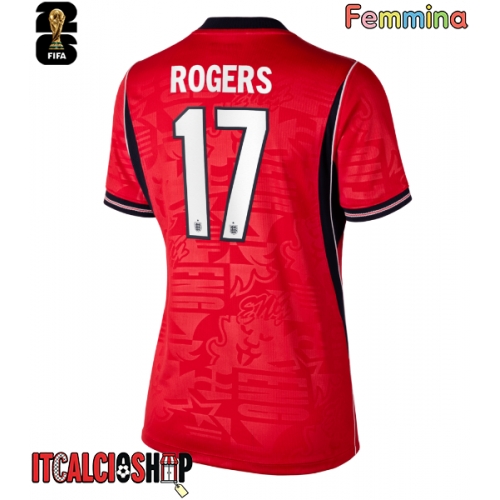 Inghilterra Morgan Rogers #17 Seconda Maglia Femmina Mondiali 2026 Manica Corta